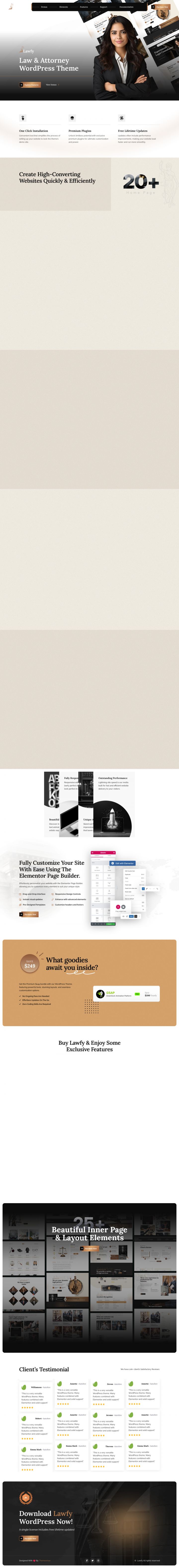 WordPress шаблон ThemeForest Lawfy