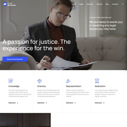 ThemeForest Legal Business