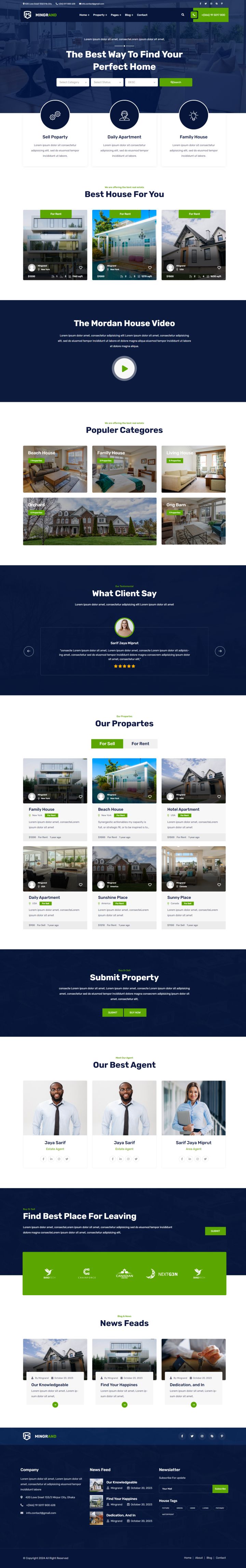 WordPress шаблон ThemeForest Mingrand