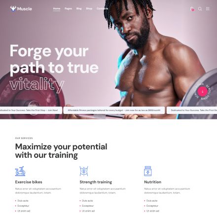 ThemeForest Muscle