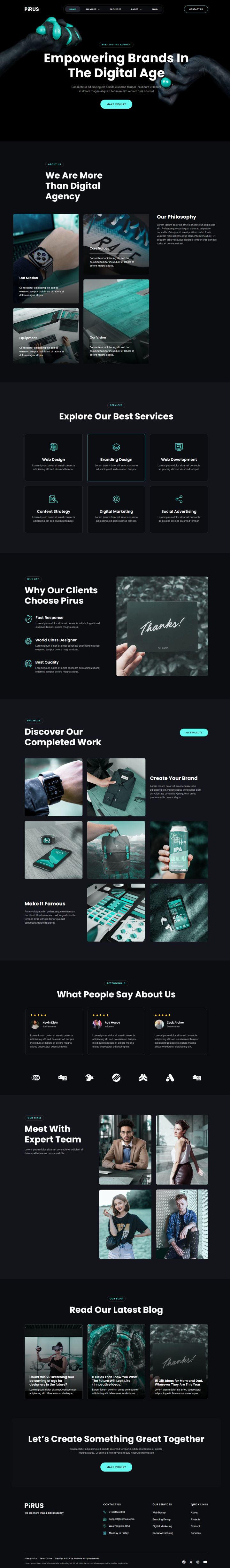 WordPress шаблон ThemeForest Pirus