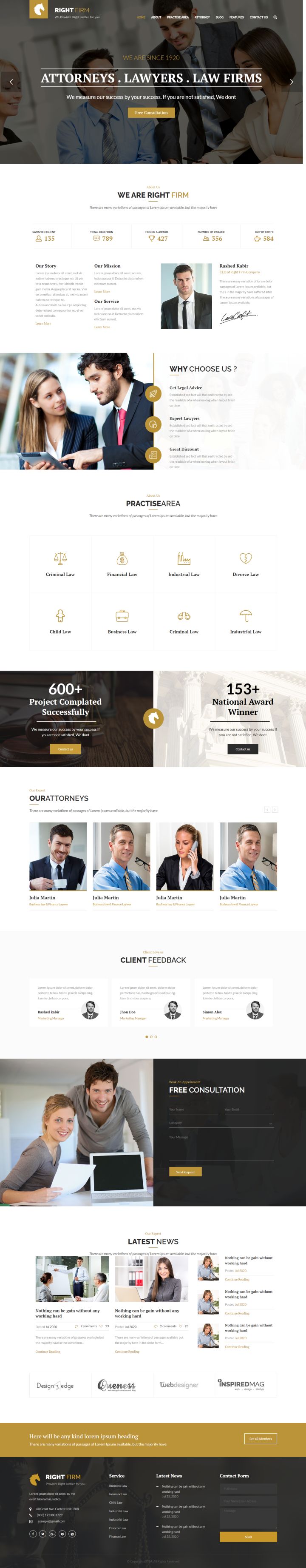 WordPress шаблон ThemeForest Right Firm