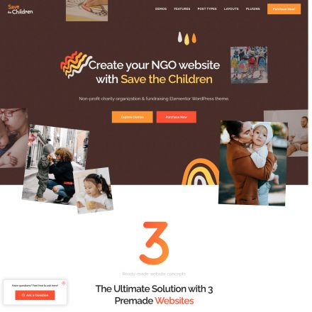 ThemeForest Save the Children