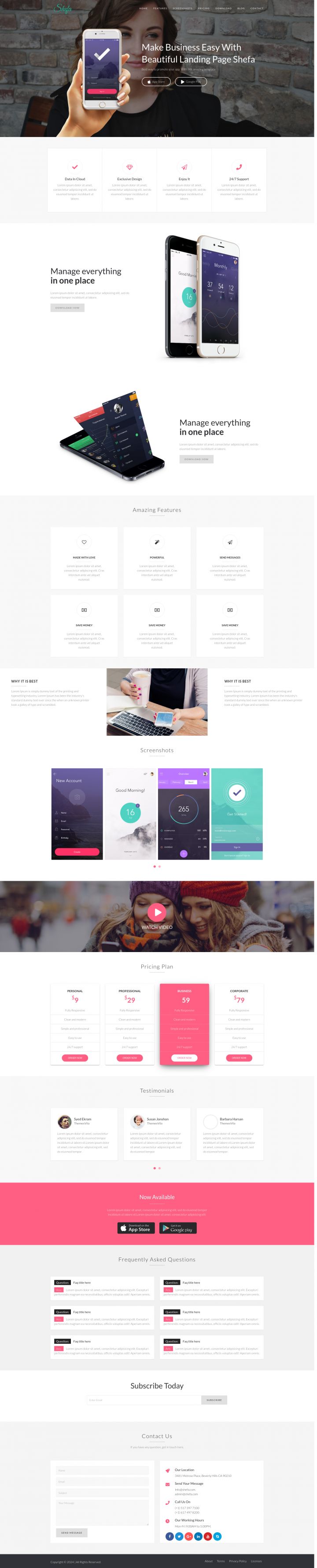 WordPress шаблон ThemeForest Shefa