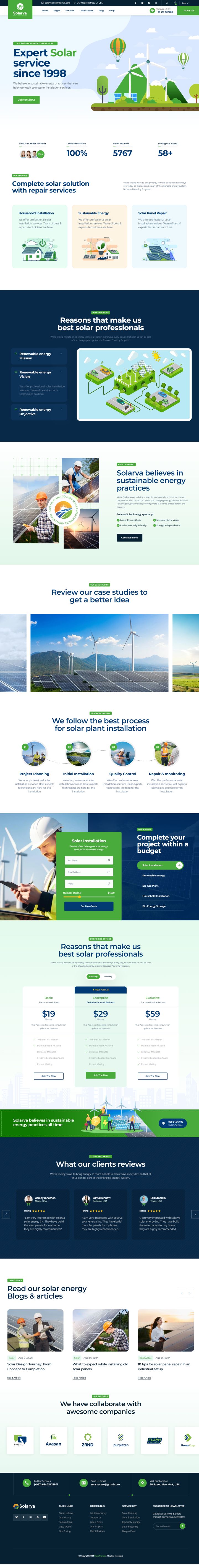 WordPress шаблон ThemeForest Solarva