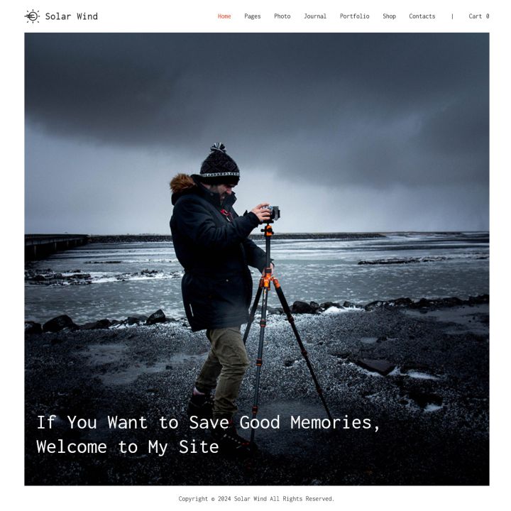 WordPress шаблон ThemeForest SolarWind