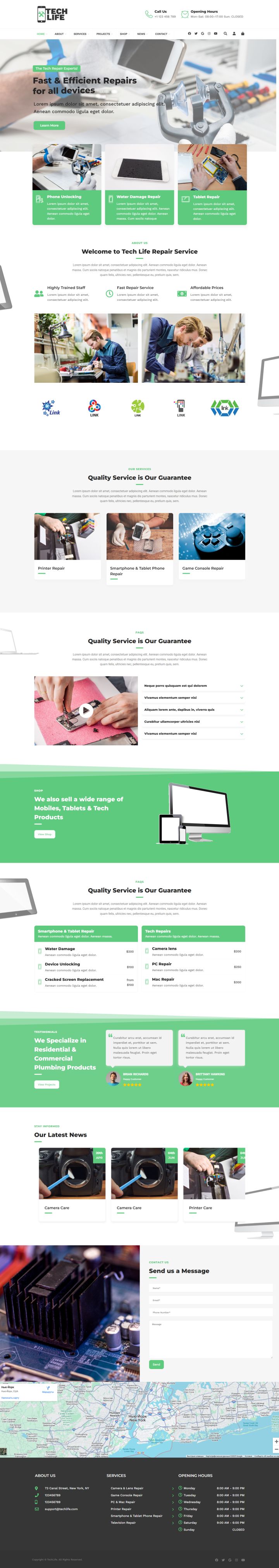 WordPress шаблон ThemeForest TechLife