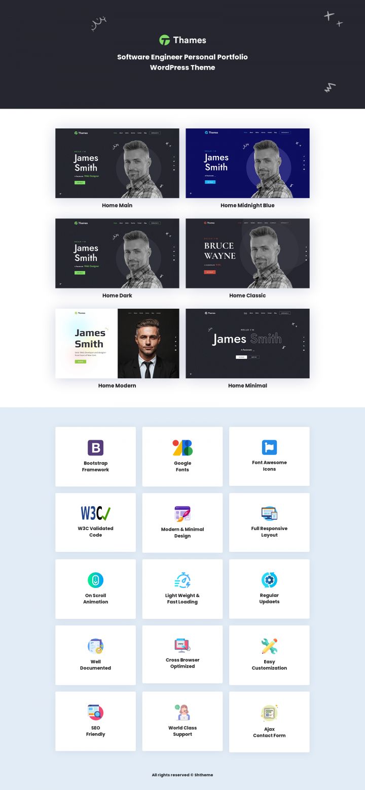 WordPress шаблон ThemeForest Thames