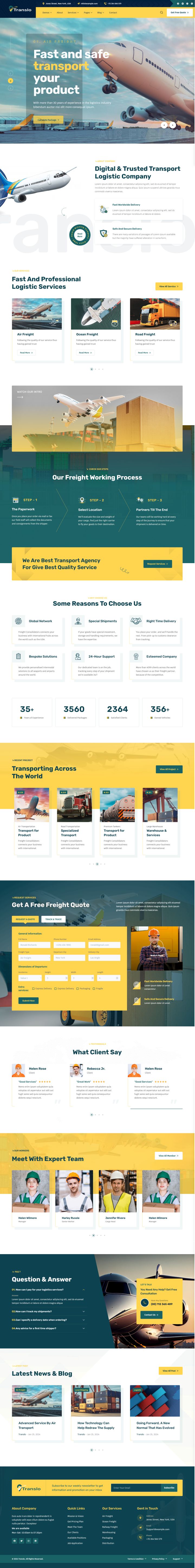 WordPress шаблон ThemeForest Translo