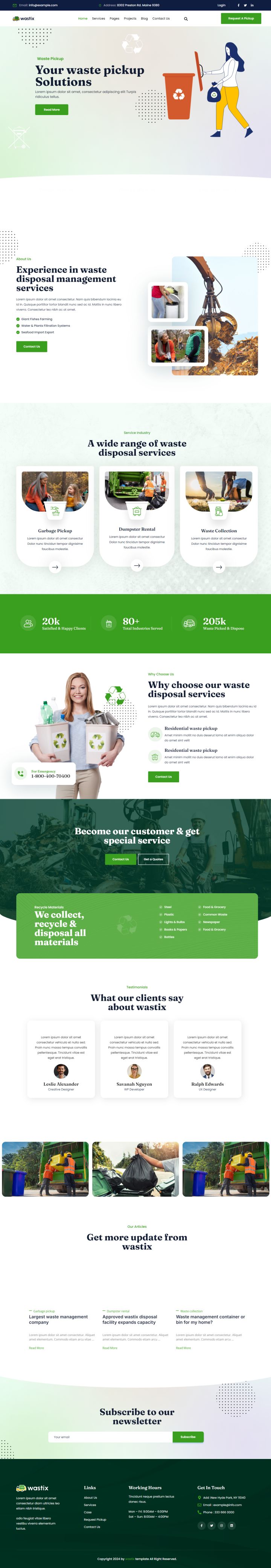 WordPress шаблон ThemeForest Wastix