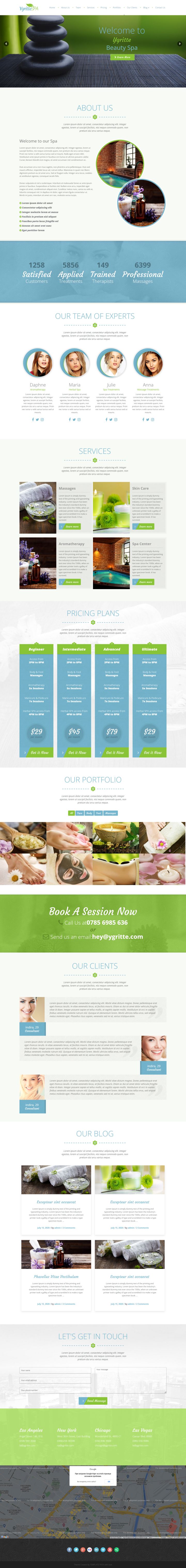 WordPress шаблон ThemeForest Ygritte Spa