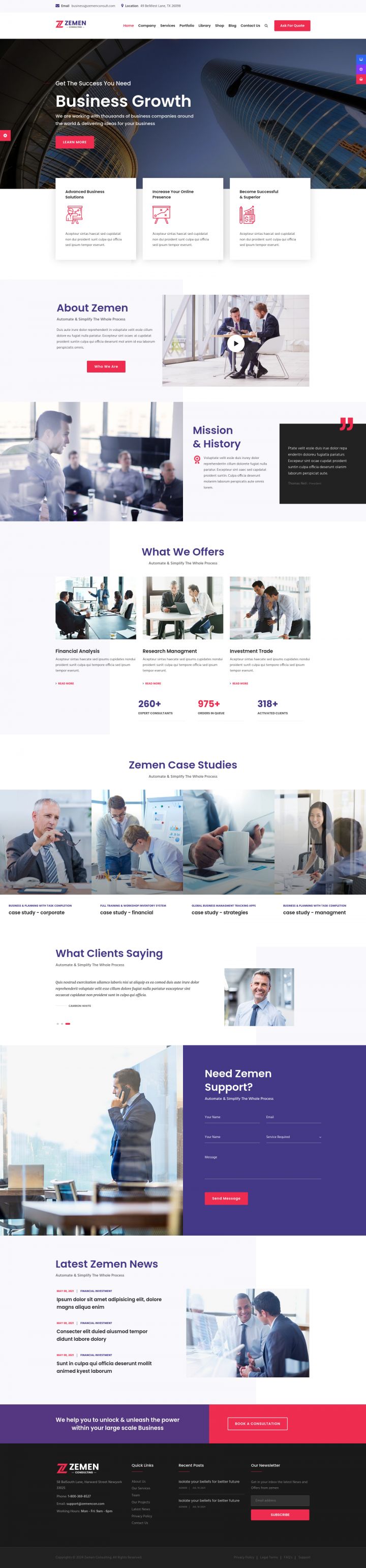 WordPress шаблон ThemeForest Zemen