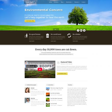 ThemeForest Green Earth