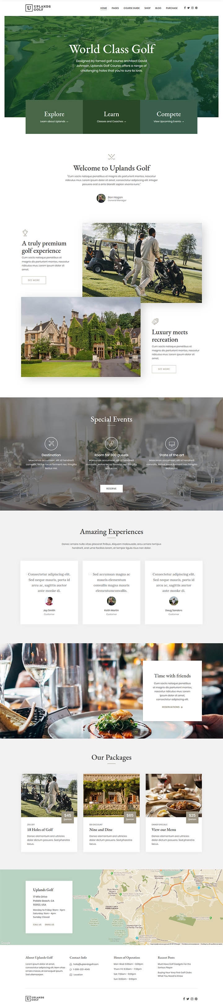 WordPress шаблон ThemeForest Uplands