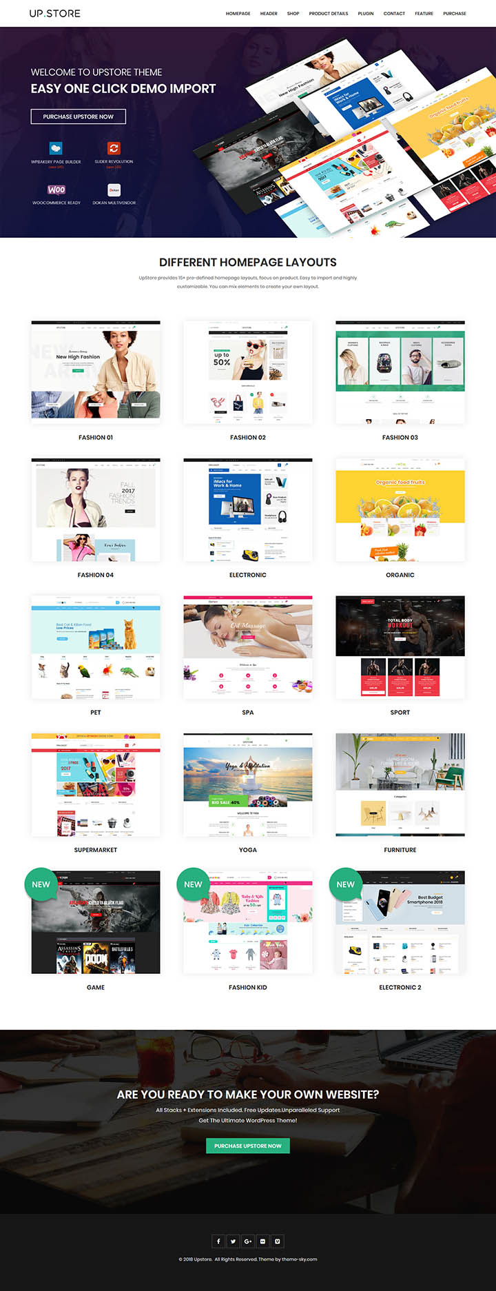 WordPress шаблон ThemeForest UpStore