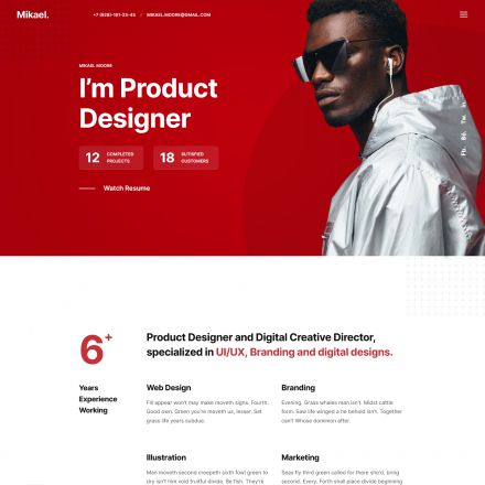 ThemeForest Mikael