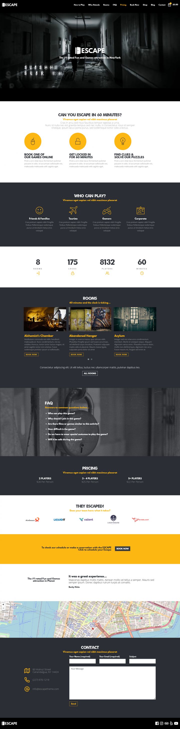 WordPress шаблон ThemeForest Escape