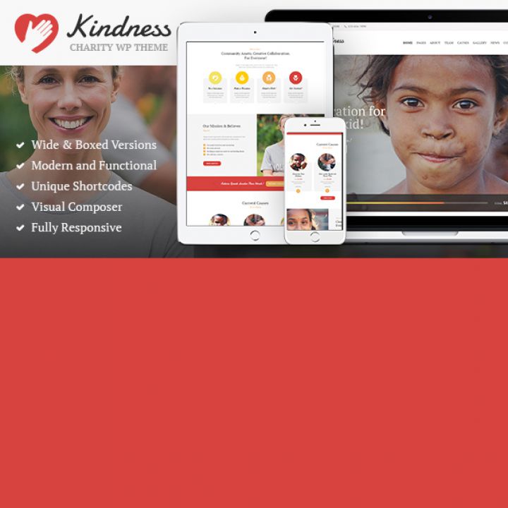 WordPress шаблон ThemeForest Kindness