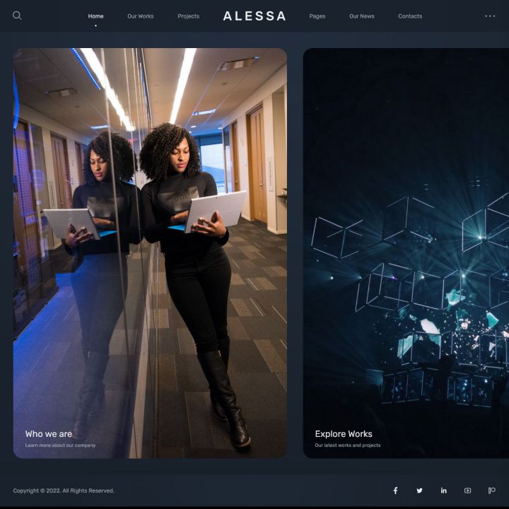 WordPress шаблон ThemeForest Alessa