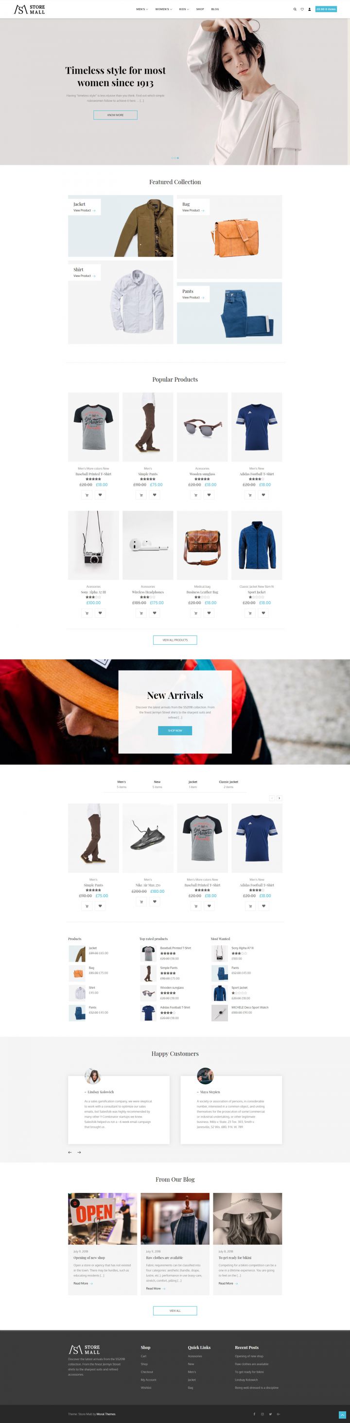 WordPress шаблон Theme Palace Store Mall Pro