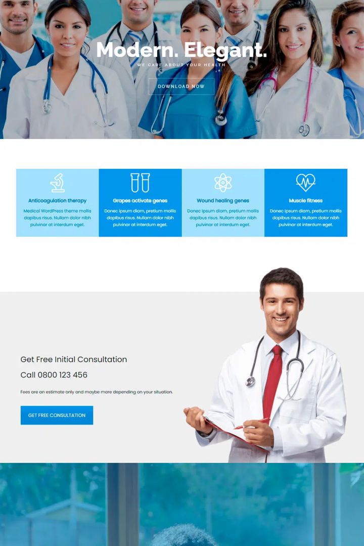 WordPress шаблон Visualmodo Medical