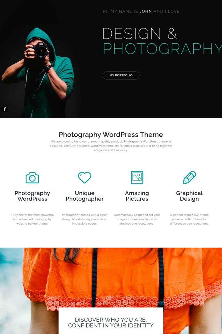 WordPress шаблон Visualmodo Photography